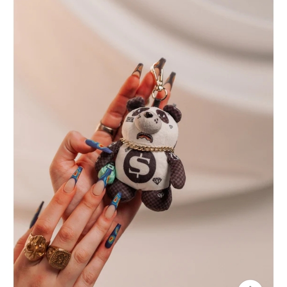 Sprayground Accessories - Sprayground Black and White Panda Keychain